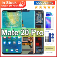AAA Quality Mate20 Pro Display with frame Replacement for Huawei Mate 20 Pro LCD Display Touch Screen Digitizer Repair Parts