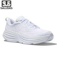 SALUDAS Bondi 8 Road Running Shoes Thick-Soled Cushioned Stretch Marathon Training Sneakers Men and Women Couple Jogging Shoes