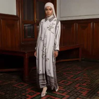 Lozy Hijab - Linea Dress (Gamis Dress Sarimbit Koleksi Raya Lebaran 2026 Bahan Poly Flowy Luxury Ant