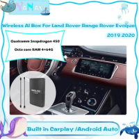 For Land Rover Range Rover Evoque 2019 2020 Android Mini Wireless AI Box Qualcomm Car Smart Box Plug and Play Video with Carplay