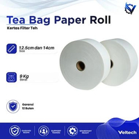 ( 9 KILo ) Tea bag filter roll 12.5cm | kertas saring teh celup | kertas filter teh food grade | Ker