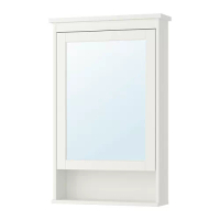 HEMNES 單門鏡櫃, 白色, 63x16x98 公分