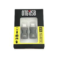 2 Adapters for Type-C Female to Lightning Male PD30W and OTG for iPhone iPad Fast Charging Audio Data Transfer