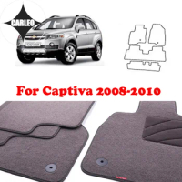 Auto Car Floor Mats For Chevrolet Captiva 2008-10 Suede Carpet LHD Car Dedicated Environmental Protection Material Multi-Colors