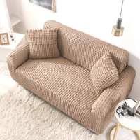 Fabric Decorative Sofa Cover Elastic Chaise Longue Living Room 1 2 3 4 Seater Adjustable Modern Furniture