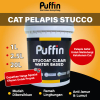 Puffin STUCOAT CLEAR Cat Stucco Pelapis Akhir Clear (Water Based)