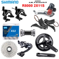 Shimano 105 Ultegra R8000 Groupset Road Bike Bicycle 2X11Speed Kit R8000 FC 170mm 53-39T 50-34T RD+SL+FD+ST 22S groupset r8000