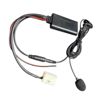 Cable Adapter Handsfree Phone Calling with Microphone Bluetooth-Compatible 5.0 Aux Cable Adapter for Volkswagen RCD510 300 310