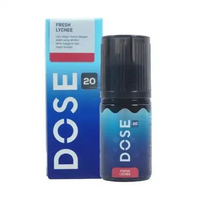 Liquid Saltnic Hex DOSE 20 Tweenty Series 20MG 30ML By Hex Juice FRESH LYCHEE