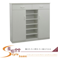 《風格居家Style》(塑鋼家具)4尺白色鞋櫃 236-01-LKM