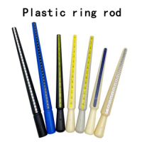 Plastic ring rod, American, Korean, Korean, Hong Kong, solid, four purpose ring, finger size measurement, enlarged rod