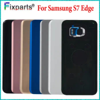 For Samsung Galaxy S7 edge Battery Cover Door Rear Glass Housing Case With Camera Lens For Samsung S7 edge Back Cover G935