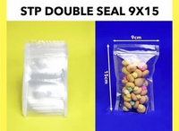Standing Pouch Double Seal Uk. 9x15cm / Plastik Kemasan Snack / Plastik Klip Berdiri / Plastik Klip 
