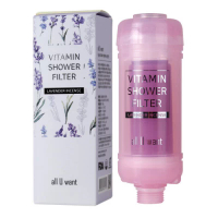 all U want 美國FDA認証 all U want維他命C+蛋白質香薰除氯沐浴過濾器(薰衣草) 1pc