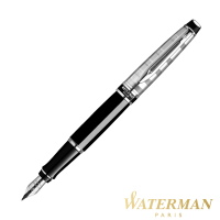 WATERMAN 權威系列 時尚銀蓋黑桿 鋼筆