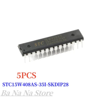 5pcs/1pc STC15W408AS STC15W408 Microcomputer Microcontroller MCU SMD STC15W408AS-35I-SKDIP28 1T 8051 Single Chip IC