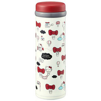 Hello Kitty 熱氣球 紅 白 保溫瓶 泡茶 可放 冰塊 水瓶 KT 日本製 正版 授權 J00012361