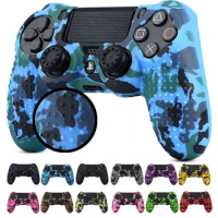 50PCS Anti-slip Camo Silicone Cover Skin Case for Sony PlayStation Dualshock 4 PS4 Pro Slim Controller wireless Game accessories