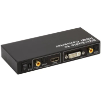 DVI to HDMI Audio converter S/PDIF Digital Coax/Optical Toslink Audio DVI to HDMI converter with digital audio out