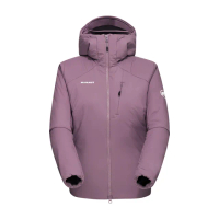 【Mammut 長毛象官方直營】Rime IN Flex Hooded Jacket W 彈性保暖化纖連帽外套 波動紫 女款 #1013-02141