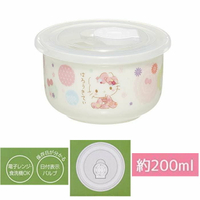 asdfkitty*KITTY櫻花和服有蓋陶瓷碗/保鮮盒-可微波-200ML-日本正版商品