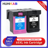 HUHIKAB Refilled Ink Cartridge For HP 65 XL Cartridge For HP Deskjet 3700 3720 3721 3722 3723 3724 3730 3732 3733 3735 3752