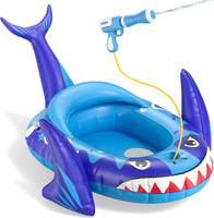 Shark Kids Pool Floats with Water Toddler Inflatable Pool Toys Gift for Kids 3-8 Years Old Summer Ou