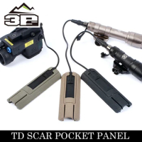 Airsoft M600 M300 Flashlight PEQ 20mm Picatinny Rail Cover M4 Rifle Pocket Panel Remote Switch Rail Pads Set Hunting Accessories