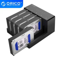 Orico 2/5 Bay Usb 3.0 to SATA HDD Docking Station for 2.5&amp;3.5 inch HDD/SSD Tool Free Offline Clone One-touch Backup