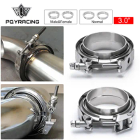 PQY - 3" SUS 304 Steel Stainless Exhaust V Band Clamp Flange Kit QUICK RELEASE CLAMP Male Female FLANGE OR NORMAL TYPE