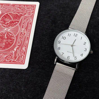 Card To Watch (With Watch) Card to Watch Magic Tricks Appearing Magia Card Magician Close Up Street Illusions Gimmicks Funny Toy