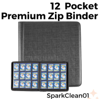 12 Pocket Premium Zipper Binder 480 Slots |   Zip Album Zipfolio Pokemon Card Holder File One Piece 