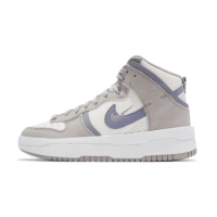 【NIKE 耐吉】休閒鞋 Dunk High Up 運動 女鞋 高筒 厚底 皮革 後跟拉環 球鞋穿搭 銀 紫 DH3718-101