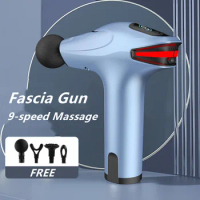 Massage Gun Charging Muscle Massager High Frequency Fascia Gun Fitness Vibrator Gun Fascia Massage Gun Electric Neck Massager