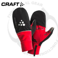 【Craft】2in1防風觸控手套(附防潑水護指套) 保暖.質輕.透氣.運動排汗手套.智慧型手機/1901622 亮紅
