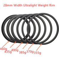 355g Ultralight Carbon Rims 28mm Width Road Rim 30 35 40 45 50 55mm Depth 700C Road Rim UD Matt