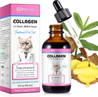 Collagen for Cats Cat Collagen Liquid Drops Liquid Collagen for Cats with Biotin MSM & Ginger Digest