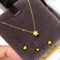 100% Real Pure Gold 999 Jewelry Fine Jewelry 24k Real Gold Star Pendant