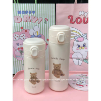 แก้วหมีน่ารัก แก้วเก็บความเย็น สเตนเลส304  ไม่น้ำรั่ว ขนาด350ml 450ml  พร้อมส่ง คําแนะนําผลิตภัณฑ์ให