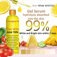 AHA 70% Body Whiten Serum Remove Dark Skin Over White Lightening Bleaching 120ml