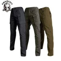 SINAIRSOFT Outdoor Sports Pants Multi Pocket Stretch Pants Waterproof Slim Fit Casual Mountaineering