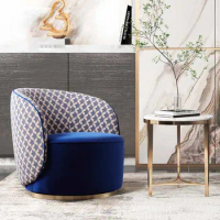 Single person sofa chair, rotating leisure chair, negotiation chair, modern and minimalist Italian leather small sofa chair