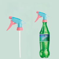 【Dagebeno荷生活】通用型保特瓶噴霧器澆花灑水雙模式噴頭(4入)