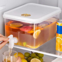5L Cold Water Bucket with Faucet Refrigerator Jug Dispenser Water Kettle Summer Fruit Juice Drink Container Fridge Water Pitcher