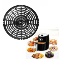 Durable Non-Stick Air Fryer Grilling Pan Air Fryer Replacement Tray Air Fryer Cooking Tray Metal Material for 4QT Air Fryer