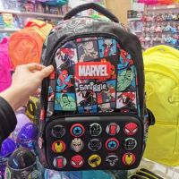 Genuine Australia Smiggle Marvel Superhero Iron Man Spiderman Boys Backpack Student Backpack Water Cup Lunch Bag Pen Box