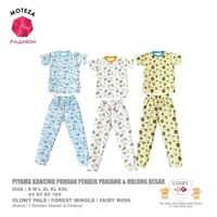 Libby Setelan Piyama Baju Tidur Anak Laki Perempuan / Kancing Pundak / Oblong Anak Besar / Atasan Pe