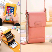 Tas Hp Wanita Tas Selempang Forever Young Bahan Miniso Terbaru Hitam Kulit Pink