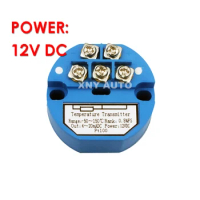 FACTORY Wholesale Power Supply 12V DC Temperature Transmitter RTD PT100 Input, 4-20mA Output