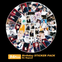 95Pcs/Set KPOP ATEEZ Birthday 4th Japan Single Self-adhesive Stickers Hongjoong San Yeosang Phone Di